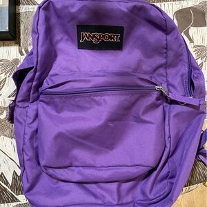 Purple Jansport backpack
